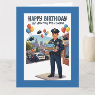 Geburtstag eines Polizisten Karte