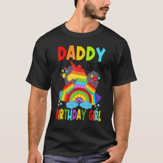 Geburtstag Einhorn Vater Papa von der Geburtstagsm T-Shirt