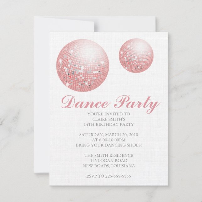 Geburtstag Einladung (Vorderseite)