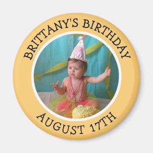 Geburtstag Erinnerung Personalisiert Foto Magnet