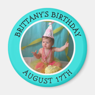 Geburtstag Erinnerung Personalisiertes Foto Magnet