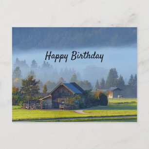 Geburtstag Farm Scene 3 Postkarte