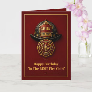 Geburtstag Feuerwehrchef Benutzerdefinierter Name  Karte
