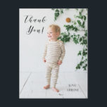 Geburtstag Foto Danke Post Card Postkarte<br><div class="desc">Vielen Dank mit dieser anpassbaren Fotokarte.</div>