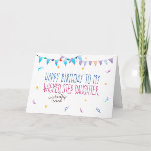 Geburtstag, Funny - (Wicklerisch Cool) Steptochter Karte