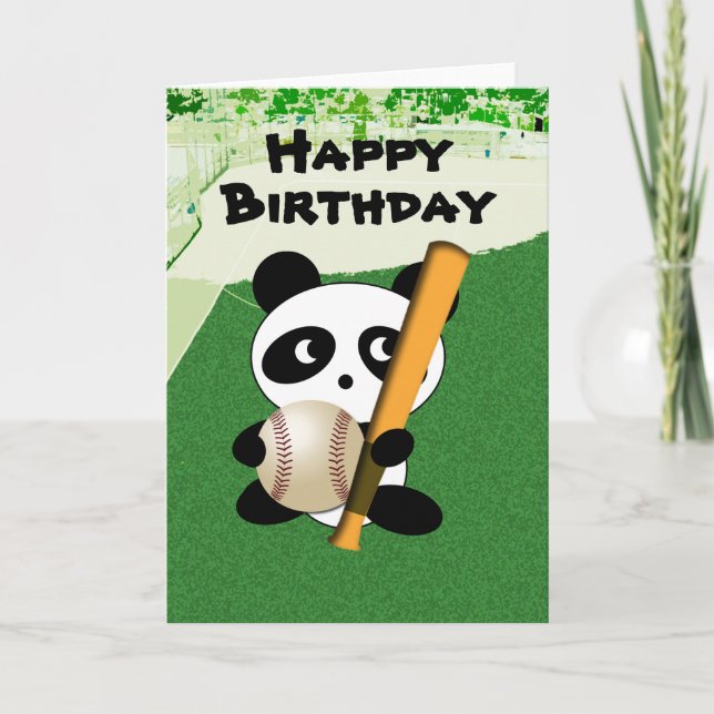 Geburtstag für Baseball Fan Karte (Vorderseite)