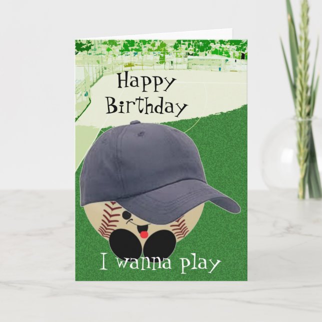 Geburtstag für Baseball Fan Karte (Vorderseite)