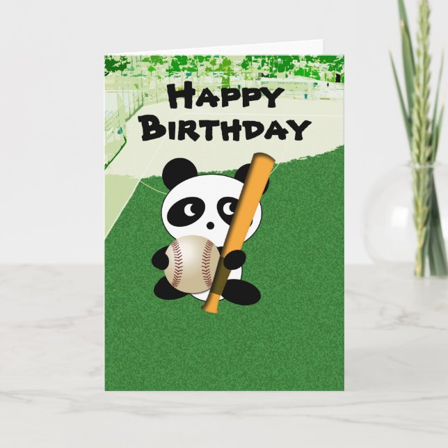 Geburtstag für Baseball Fan Karte (Vorderseite)