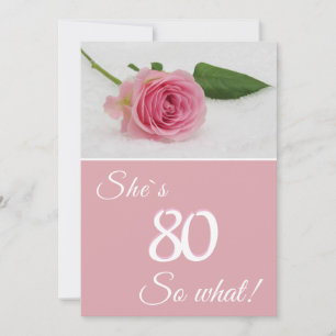 Geburtstag für ihre Motivierend Rosenkarte in Rosa