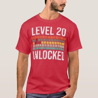 Geburtstag Gamer Geburtstag für Männer Level 20 Un T-Shirt