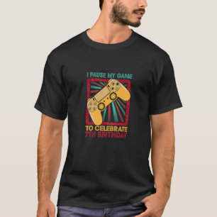 Geburtstag Gamer Party Boy Kind Vintag Retro 7 Y T-Shirt