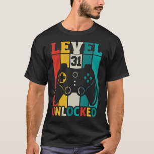 Geburtstag Gaming Geburtstag Stufe 31 Entsperrt T-Shirt