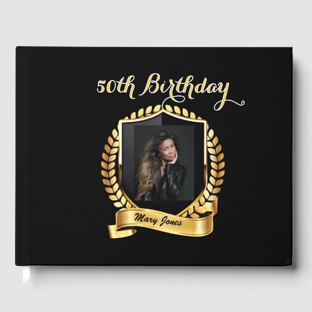 Geburtstag Gästebuch (Vorderseite)