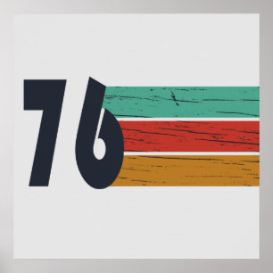 Geburtstag Geschenk Jahrgang 1976 zum 50. Poster