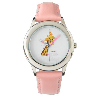 Geburtstag Giraffe Kind Geburtstagsgeschenk ansehe Armbanduhr