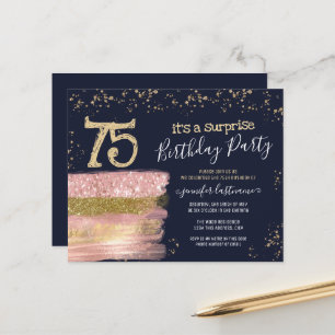 Geburtstag Glitzer Cake Überraschung Budget