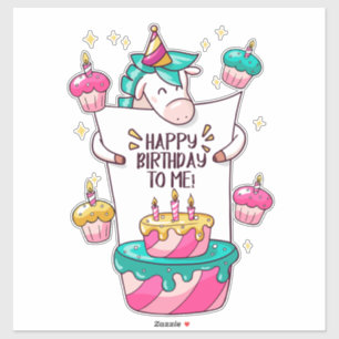 Geburtstag glücklicher Geburtstag Aufkleber