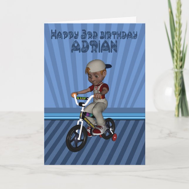 Geburtstag Glückwunsch, Adrian, Grandson Karte (Vorderseite)