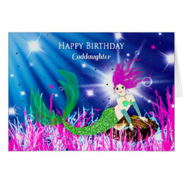 Geburtstag, Godtochter, Meerjungfrau in der Tiefse