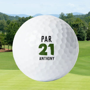 Geburtstag Golfer Funny 21. Party Par 30 Golfball