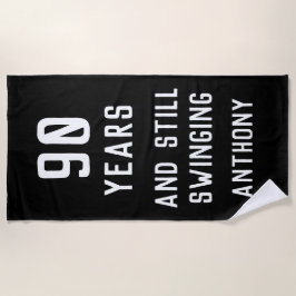 Geburtstag Golfer Funny 90. glücklicher Vater Par Strandtuch