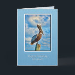 Geburtstag, Grandson, Brown Pelican, Post Karte<br><div class="desc">Er ist die kleinste pelikanische Spezies,  aber das braune Pelikan ist schön,  besonders in seiner Brutplumage.   Es macht eine sehr schöne Geburtstagskarte.</div>