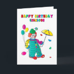 Geburtstag Grandson Farbige Clown-Fun-Bildkarte Karte<br><div class="desc">Spaß und ideale Karte,  um dem Kind zu geben,  um seinen Tag aufzuhellen.  Weitere Kategorien sind verfügbar.

Beachten Sie auch,  dass es das gleiche Bild zur Verfügung steht,  außer es ist wie eine farbige Buchseite für das Kind bereit,  die Karte zu färben.</div>