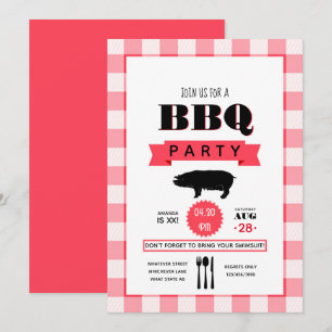 Geburtstag Grill personalisierte Einladung