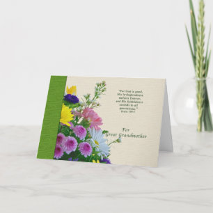 Geburtstag, Großmutter, Blumenstrauß Karte