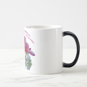 Geburtstag Gruß für Frauen auf Morphing Tasse