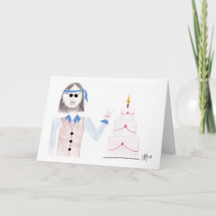 Geburtstag - Hippie Birthday - Karte