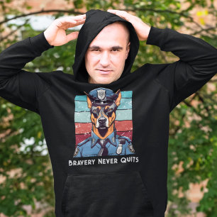 Geburtstag Hunde Geschenke für Polizeibeamte Vater Hoodie