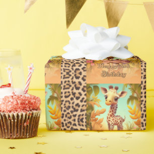 Geburtstag im Alter von 3 Geschenkpapier