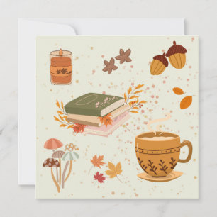 Geburtstag im gemütlichen Herbststil  Karte