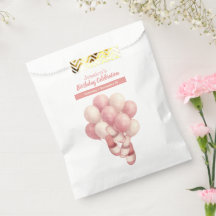 Geburtstag im Spa-Stil, rosa Ballons Pantoffeln