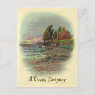 Geburtstag im Vintage-Stil Postkarte