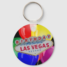 Geburtstag IN Fabulous Las Vegas Schlüsselanhänger