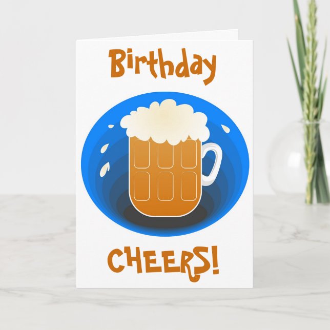 Geburtstag ist schön! karte (Vorderseite)