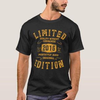 Geburtstag Jahr 2016 Limited Edition Geschenk verw T-Shirt