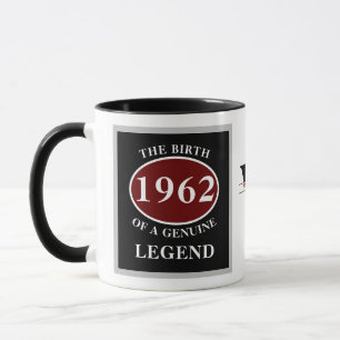 Geburtstag jedes Jahr Geboren, Monogramm, Name hin Tasse