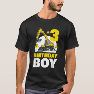 Geburtstag Junge 3. Geburtstag Grabungsbau V T-Shirt