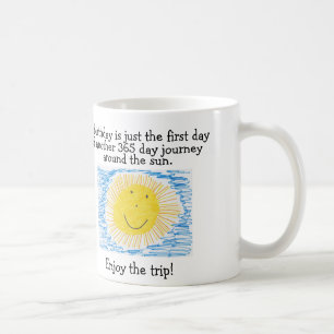 GEBURTSTAG Kaffee-Tassen, Reise 365 um Sonne Kaffeetasse