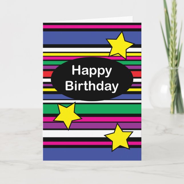 Geburtstag Karte (Vorderseite)