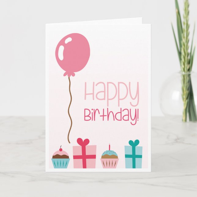 Geburtstag Karte (Vorderseite)