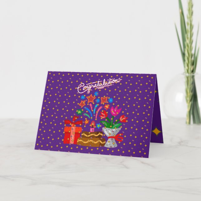 Geburtstag Karte (Vorderseite)