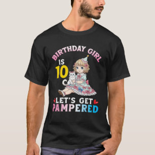 Geburtstag Katze Mama Mädchen ist 10 Jahre alt. La T-Shirt