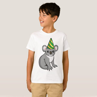Geburtstag-Koala-Party-Hut, der das Shirt der