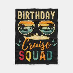 Geburtstag Kreuzfahrten Shirts 2025 Squad Familien Fleecedecke