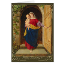 Geburtstag Liebliche Madonna und Kind Steinbrück C