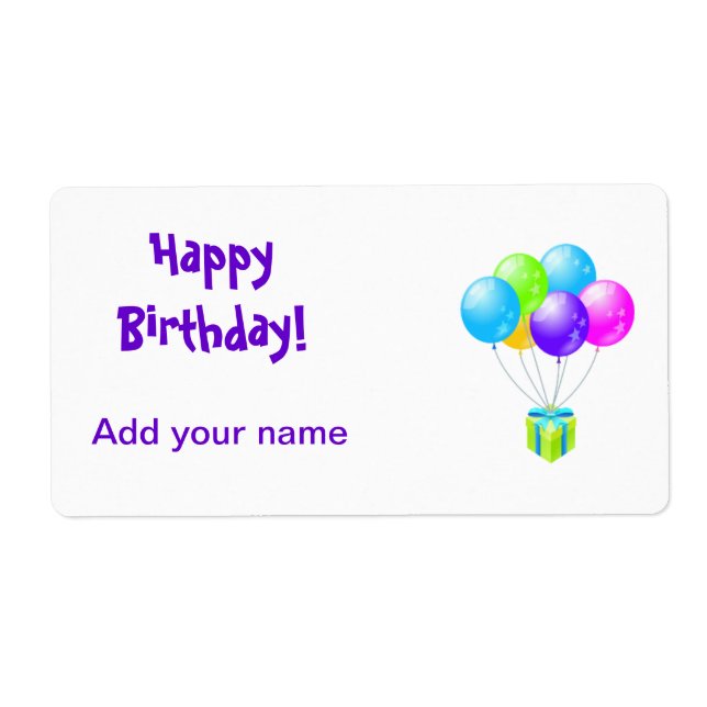 Geburtstag Lollipop Tags Gastgeschenke Wrapper Lab (Vorne)